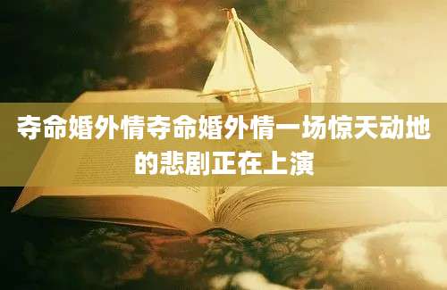 夺命婚外情夺命婚外情一场惊天动地的悲剧正在上演