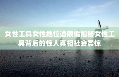 女性工具女性地位遭颠覆揭秘女性工具背后的惊人真相社会震惊