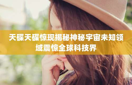 天碟天碟惊现揭秘神秘宇宙未知领域震惊全球科技界