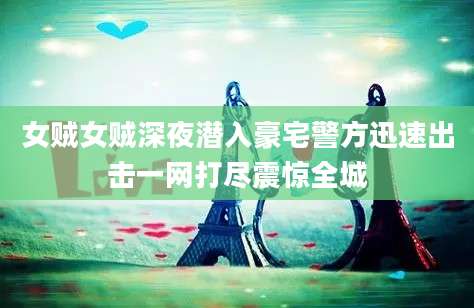 女贼女贼深夜潜入豪宅警方迅速出击一网打尽震惊全城