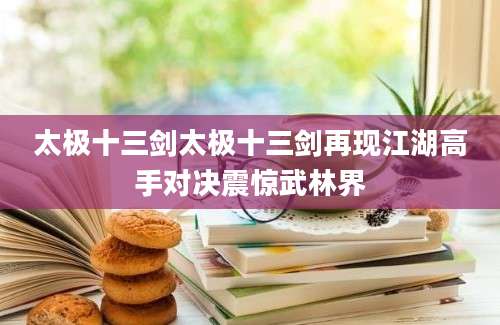 太极十三剑太极十三剑再现江湖高手对决震惊武林界