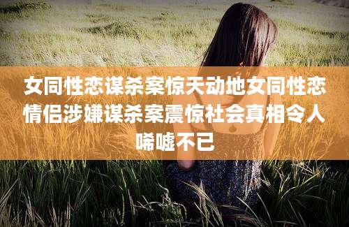 女同性恋谋杀案惊天动地女同性恋情侣涉嫌谋杀案震惊社会真相令人唏嘘不已