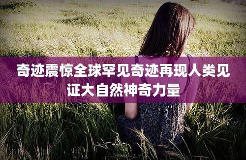 奇迹震惊全球罕见奇迹再现人类见证大自然神奇力量