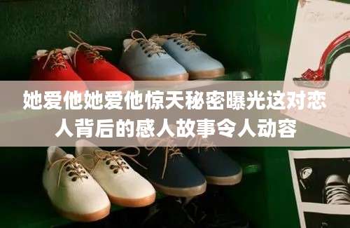 她爱他她爱他惊天秘密曝光这对恋人背后的感人故事令人动容
