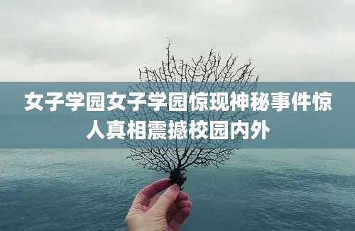 女子学园女子学园惊现神秘事件惊人真相震撼校园内外