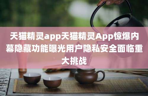 天猫精灵app天猫精灵App惊爆内幕隐藏功能曝光用户隐私安全面临重大挑战