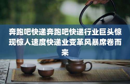 奔跑吧快递奔跑吧快递行业巨头惊现惊人速度快递业变革风暴席卷而来