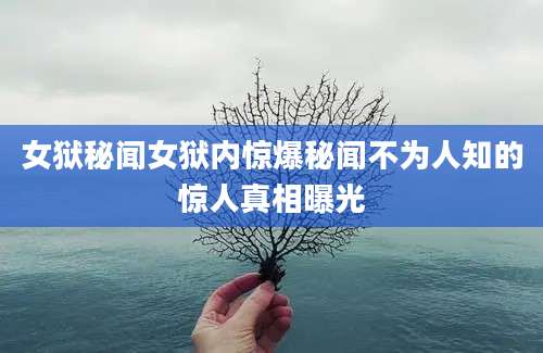 女狱秘闻女狱内惊爆秘闻不为人知的惊人真相曝光